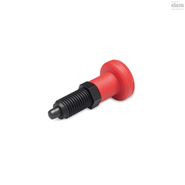 Elesa Black-oxide steel plunger, without locking nut, PMT.100-5-M10x1-A-C6 PMT.100-A - main